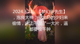 2024.3.27，【梦幻谷先生】，泡良大神，开宝马的少妇来偷情，床上干湿了一大片，逼都要被干肿