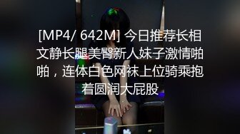 [MP4/ 642M] 今日推荐长相文静长腿美臀新人妹子激情啪啪，连体白色网袜上位骑乘抱着圆润大屁股