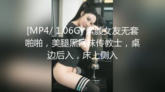 [MP4/ 1.06G] 素颜女友无套啪啪，美腿黑网袜传教士，桌边后入，床上侧入